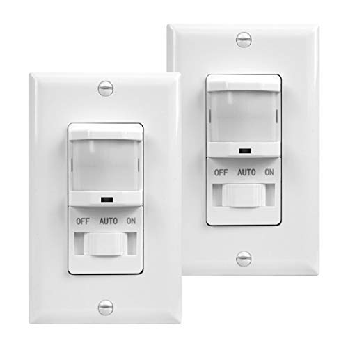 TOPGREENER Motion Sensor Light Switch (2-Pack)