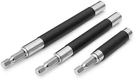 3pcs 1/4 Inch Hex Magnetic 80/120/140mm Screwdriver Bit Holder Socket Extension Bar