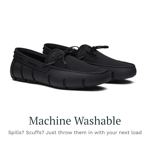 Image of SWIMS Braided Lace Loafer for Men, Breathable Slip On Water Friendly Driving Shoe, Lightweight Mesh Upper, Drainage Sole