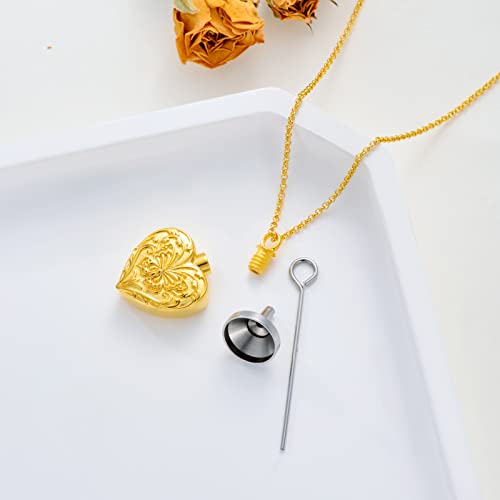 SOULMEET Gold Filled Dream Butterfly Cremation Jewelry for Ashes Heart Butterfly Urn Necklace that Holds Human Dog Cat Ashes - Image 3