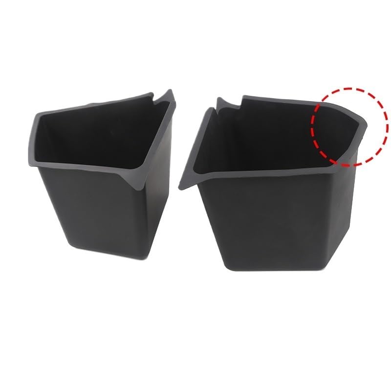 Rear Trunk Organizer Storage Box Compatible with Tesla Model Y 2021-2023 Left Right Bins Side Tray Stowing Tidying Packet Car Accessories(for DE US No Cover)