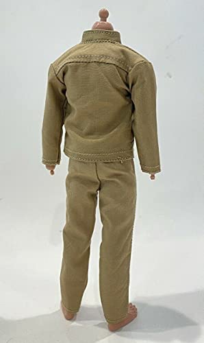 Uniforme militar khaki para figura Mezco Mixmax 1/12 miniatura 3