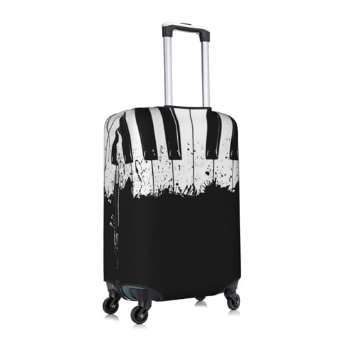 Piano Printed Luggage Cover Elastic, Washable, Universal Fit 18-32 Inch Travel Suitcase Cover Easy To Identify3