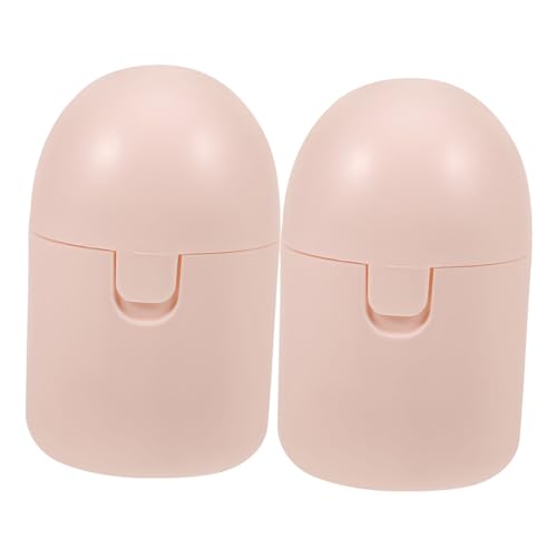 FOMIYES Case 2 Pack Cups Portable Storage Box Sturdy Plastic Holder for Women Go