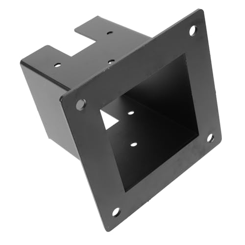 Operitacx 木?底座 メールボックスポストカバー ヘビーデューティー アイアン製 耐久性 高強 フェンス手すり支柱保護 デッキ柱ベース ガーデ