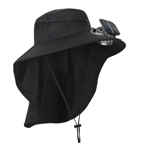 Chapeau de protection solaire enfants avec cache-cou ventilateur anti-insolation