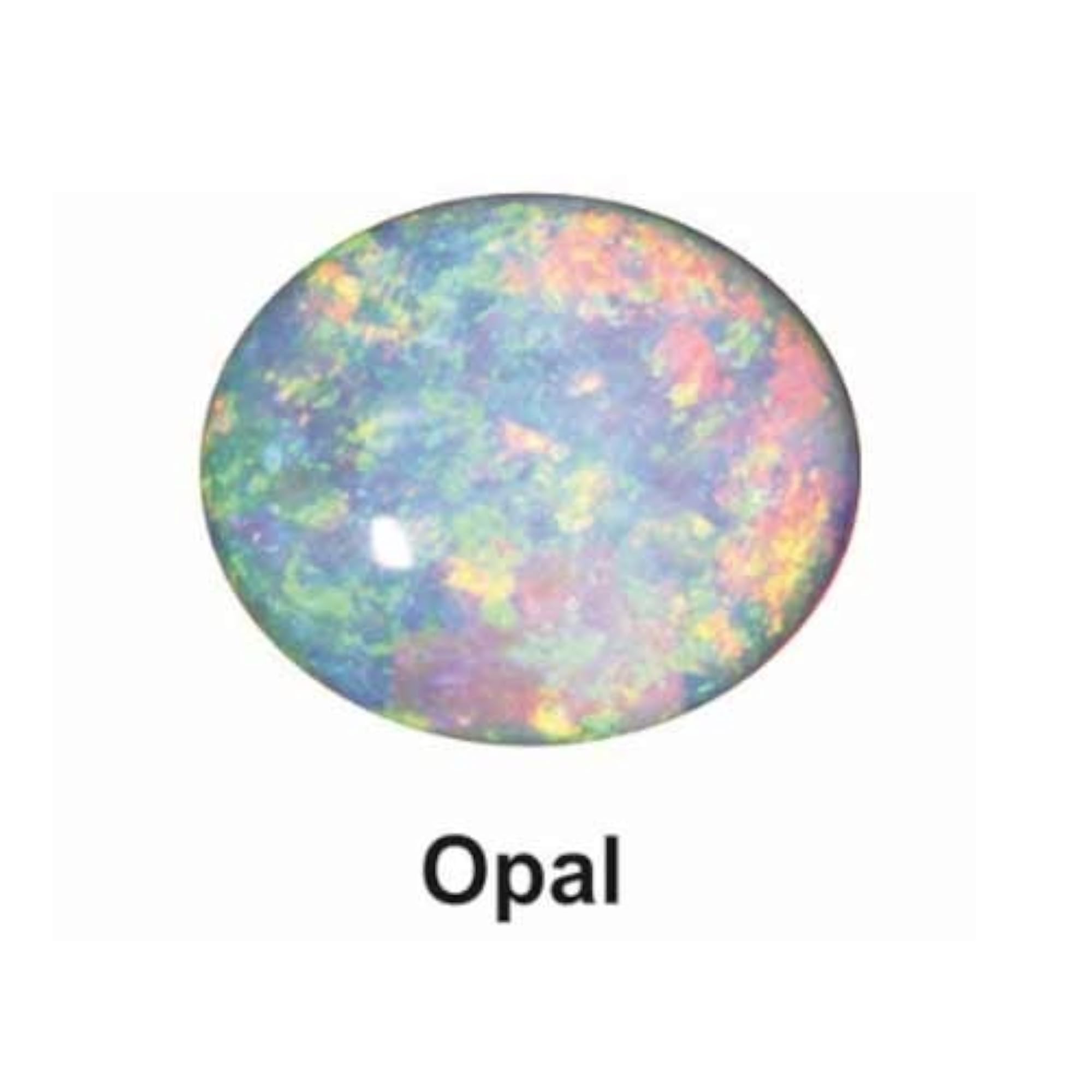 13.25 Ratti Opal Silver Plated Pendant, Astrological Gift