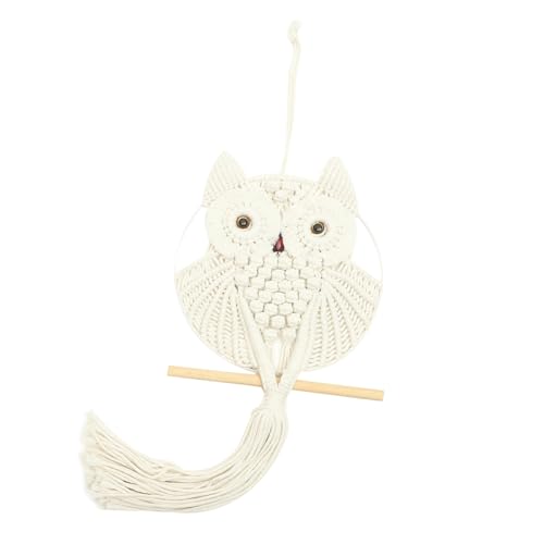 Tenture macramé hibou idée cadeau déco chambre originale