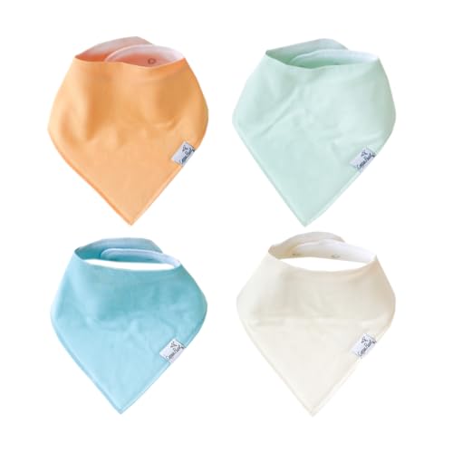 Image of Copper Pearl Baby Bandana Bibs - 4 Pack Soft Cotton Bibs for Drooling & Teething, Absorbent, Adjustable Fit, Many Styles
