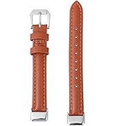 UKCOCO Leather Watch Strap Compatible with Fitbit Luxe Strap, Classic Handmade Genuine Leather Ba...