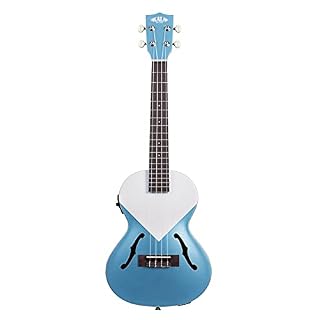 Kala KA-JTE-LSBL-CASE – Ukulélé Ténor éléctroacoustique + étui - Les Beatles, Paul McCartney, John Lennon, RIngo Starr, George Harrison