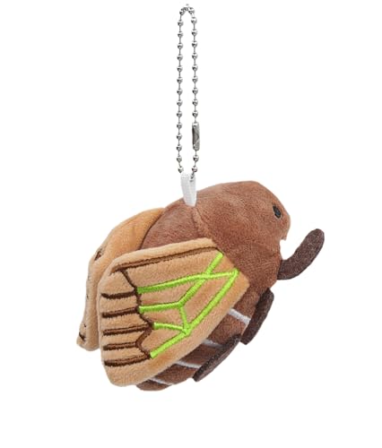 Zitokin Cute Cicada Plush Keychain for Backpack Purse 3.2 Inch Mini Cicada Bag Charms Accessories Gift for Girls Women