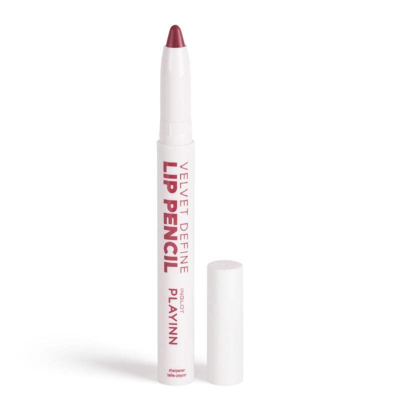 Inglot PlayInn Velvet Define Lip Pencil - Muted Berry, 66, 1.6 g (Pack of 1)