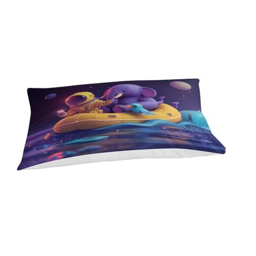 Housse de couette éléphant déco jungle pour lit enfant et ado