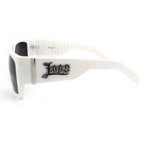Locs Sunglasses Mens Flat Top Square Gangster Mob Fashion Shades White4