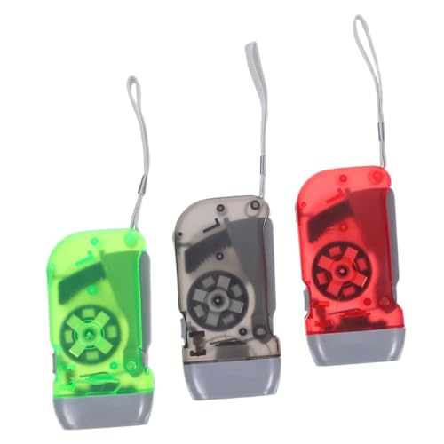 Gadpiparty 3pcs Hand Crank LED Portable Emergency Lights for Camping Hiking and Power Outages Lightweight and Durable No Battery Needed for Outdoor Use