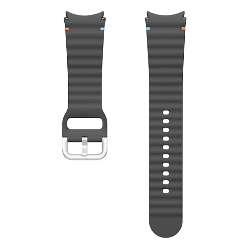 Image of SAMSUNG Galaxy Watch 7, 6, 5, 4 Series Sport Band, Rubber, Smartwatch Replacement Strap for Men and Women, One Click Attachment, Medium /Large, ET-SNL31LBEGUJ, Dark Gray
