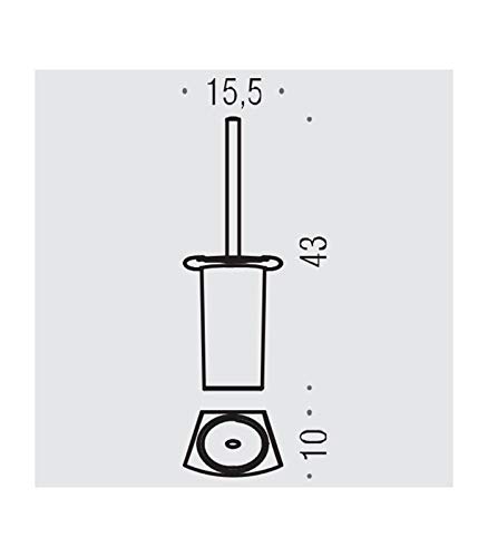 Colombo Design B28070CRVAN Porta Scopino Serie Land