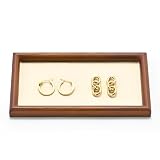 ★Fabriqué en bois massif de haute qualité et en microfibre précieuse, le grain du bois est très net, plus lisse et plus robuste que le bois ancien. La microfibre précieuse empêche vos bijoux de se rayer et de s'emmêler.