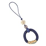 QUMIIRITY Hand-woven Phone Finger Circle Lanyard Lightweight Anti-lost Wrist Strap for Smartphones Portable Beaded Phone Bracelet for Travel Office School and Outdoor Use