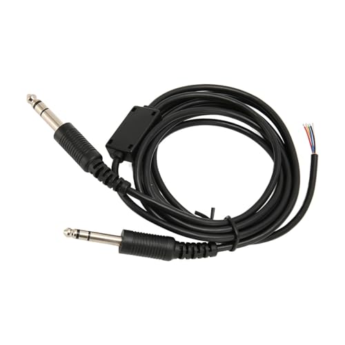 Cable de repuesto para auriculares de aviación con doble conector GA miniatura 6