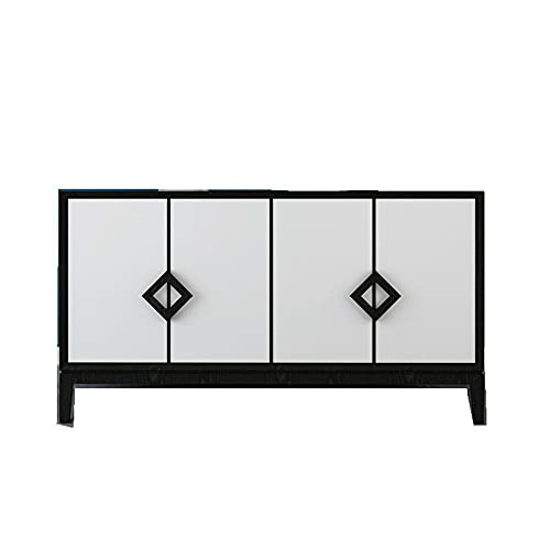 QINJIE Armario de Comedor Tipo Buffet, Cocina Moderna de Madera, Armario de Barra Tipo Buffet, para Comedor, Entrada, Sala de Estar, Dormitorio