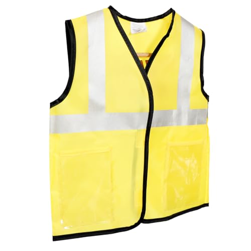 WHAMVOX Boys and Girls Fluorescent Secure Vest High Visibility Outdoor Reflective Vest for Boy Girl Cycling Construction Safety Wear