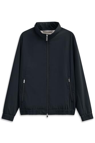 Veste demi-saison bugatti bleu marine pour les trajets urbains des hommes