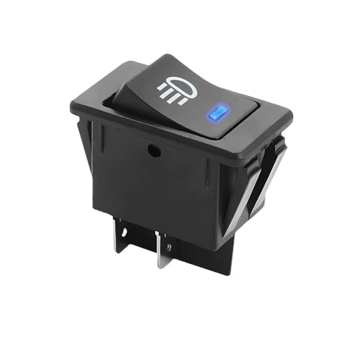 Interrupteur à bascule 12V CC 35A commutateur 4 broches ON OFF voyant lumineux bleu