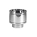 Antivento A Botte Acciaio Inox Aisi 304 5/10 Comignolo Cappello Fumaiolo Attacco Tondo 100 Maschio - 3