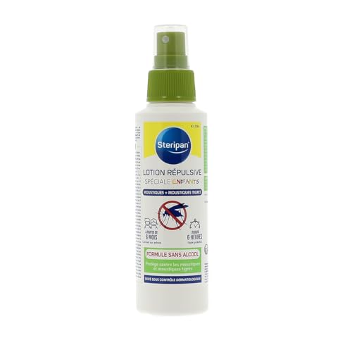 Lotion Répulsive Spéciale Enfants anti-moustiques tigres flacon de 100 ml