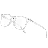 Occffy Blaulichtfilter Brille Ohne Sehstärke UV Gamer Gaming Brille von PC PS4 Computerbrille Augenbelastung Reduzieren für Herren Damen Oc092