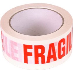 Cautionary Warning Hazard Packaging Tape "Fragile" 66m [Misc.]