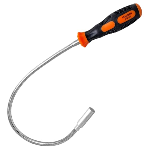 Image of Harden 24 inch (60cm) Flexible Magnetic Pickup Tool Capacity 2.5kg - 660245 | High-Power Magnet | Bendable Hose | Reaches Narrow Corners | For Car, Home & Machine Use | Retrieves Nails & Screws