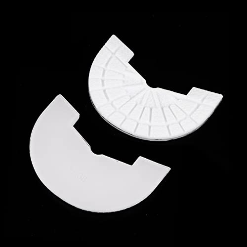 Image of HARFINGTON 1pair Shoe Sole Protector for Sneakers Size 6-6.5 Non Slip Pad Heel Plates Repair for Men and Women, White