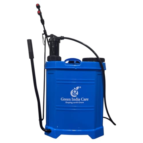 Image of Manual Knapsack Sprayer | Hand-Operated High-Pressure Pump | 16L Tank Capacity | Telescopic Lance with 3 Nozzles | Ideal for Farming,Gardening & Pesticide Spraying