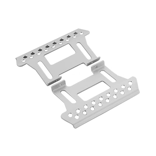 RC�J�[�̕i���� For Axial For SCX10II 90046 90047 For Wrangler D90 TF2 1/10 RC�J�[�N���[���[ 2�� �A���~���� ���b�N�X���C�_�[ �T�C�h�X�e�b�v�p(Silver)