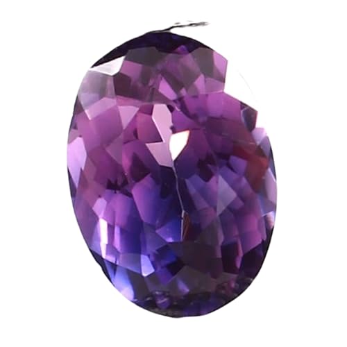 Saphir de Ceylan naturel ovale violet rose 12,5x9mm pour création de bijoux