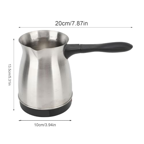 Cafetera eléctrica turca 600ml acero inoxidable miniatura 6