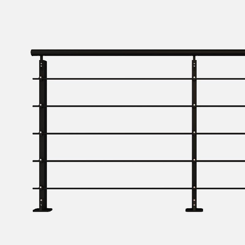 Kit garde-corps 2m prêt à poser aluminium INITIO pour balcon et terrasse