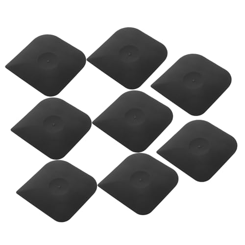 Gatuida 8 Piezas Hoja De Limpieza Raspador De Tazón Herramienta Raspador Repostería Raspador De Cocina Nylon Black