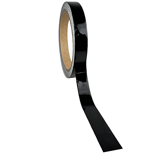 Lzlrun Black Gloss Air-Release Adhesive Vinyl Tape Roll, Pinstriping Tape For Cars Automotive Pinstripes, Decals, Stickers, Striping (Gloss, 1/2" X 30Ft) #TOP1
