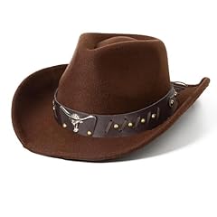 Brown Bull-head Cowboy Hat