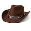 Brown Bull-head Cowboy Hat