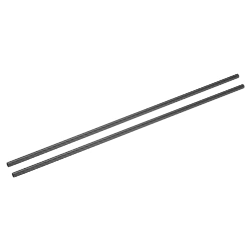 QUARKZMAN 2 Stück Kohlefaserrohre 6 x 8 x 420mm Matte Oberfläche Stange 3K Rollgewickelte Kohlefaser Rundrohre für RC Flugzeug Quadcopter Multicopter