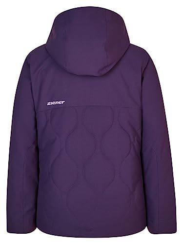 Miniatura 2 de Ziener Ayla Esquí, Chaqueta De Invierno, Impermeable, Cortavientos, Cálida, Violeta Oscuro, 128 Para Niñas