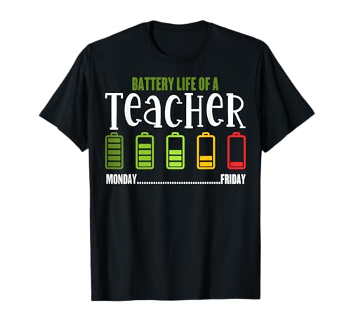 Batería de batería baja para profesor Camiseta