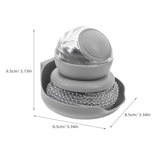 IMIKEYA Lavador De Pratos De Metal Esfregão De Lã De Aço Lavadores De Pratos De Cozinha Com Alça Esc
