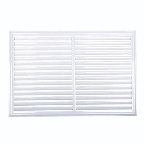 WANGRUIERHA Cubre Radiadores de Hierro, Cubre Radiador con Lamas para el Hogar, Cubreradiadores de Radiador de Metal, Adecuada para Pasillos, Baños, Dormitorios(White,60x60cm/24x24in)
