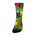 susiyo Green Red Pattern Hiking Socks Boy Girls - Cushioned Crew Socks for Kids Soft, Breathable & Seamless Toe for All-Day Comfort